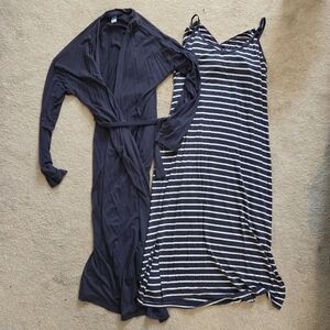 Old Navy Maternity Robe and Nursing Nightgown Set, Size Small
